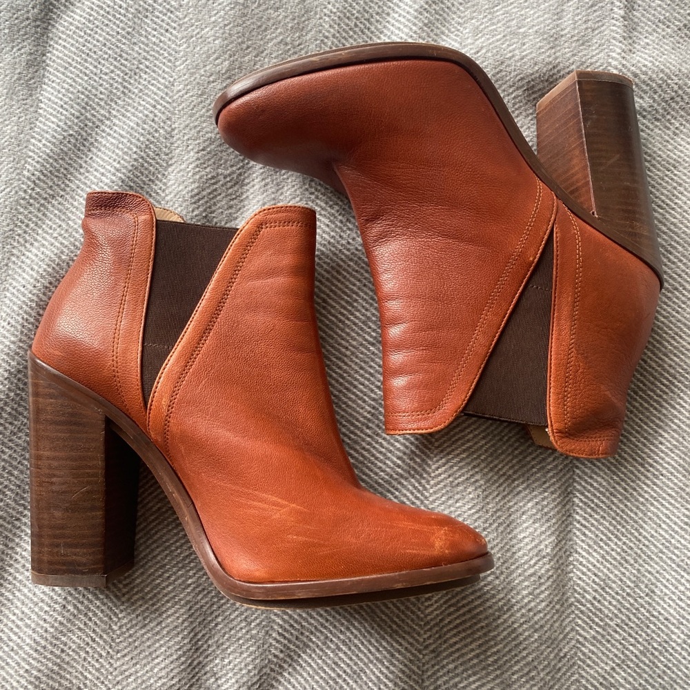 Zara real leather boots